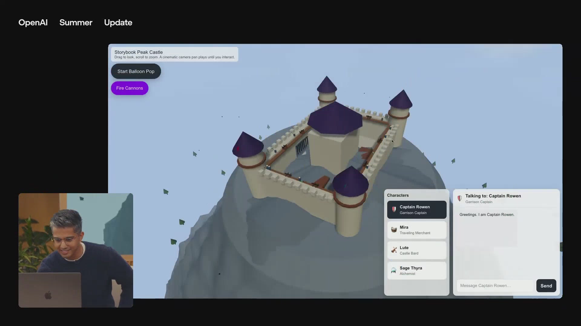 AI-generated 3D castle